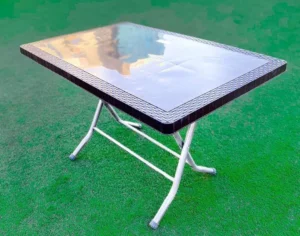 طاولة مستطيل رجل حديد تسفيط